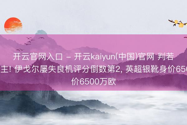 开云官网入口 - 开云kaiyun(中国)官网 判若两东谈主! 伊戈尔屡失良机评分倒数第2， 英超银靴身价6500万欧